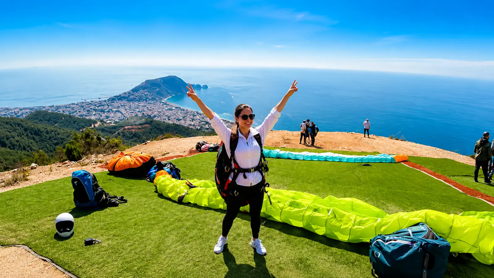 Tandem Paragliding Tour in Alanya with Hotel Transfers thumbnail