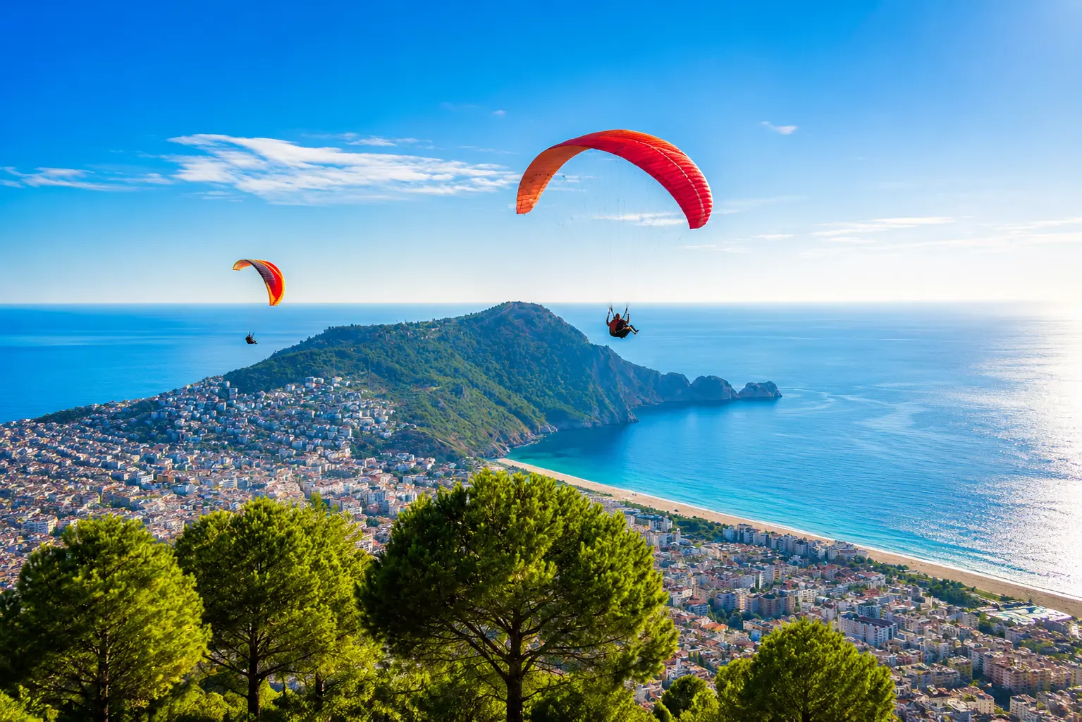 Tandem Paragliding Tour in Alanya with Hotel Transfers thumbnail