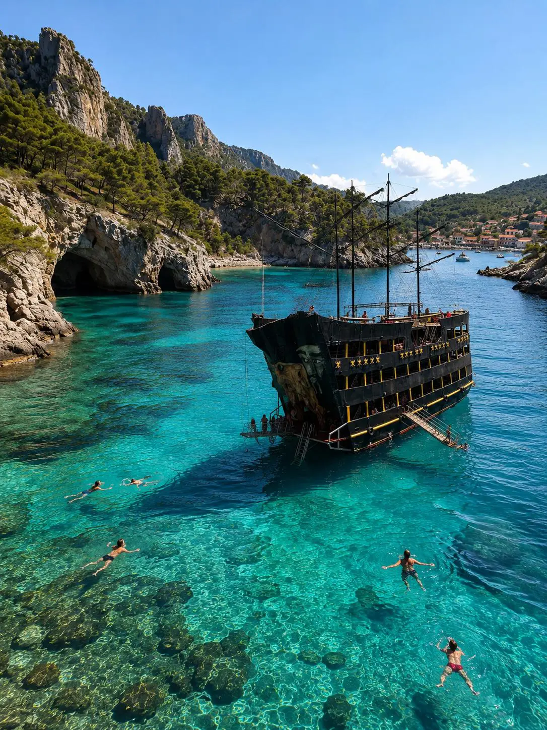 Antalya/Kemer Boat Tour with Lunch: Discover Hidden Caves & Stunning Bays thumbnail