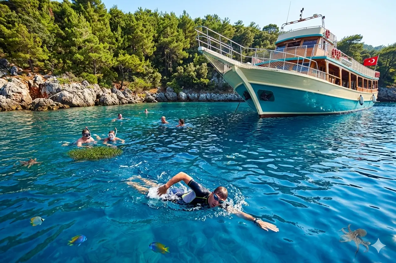 Marmaris Boat Trip with BBQ Lunch, Hotel Transfer & Unlimited Soft Drinks thumbnail