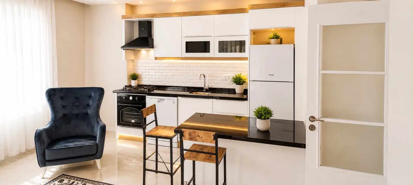 Luxury 1-Bedroom Apartment in a New Residential Building in Alanya / Tosmur thumbnail