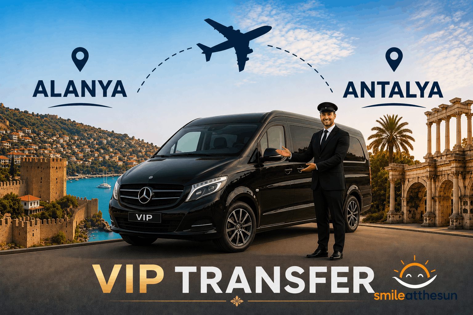 From €99 – VIP Private Transfer from Alanya to Antalya